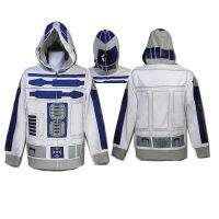 [Free ship] 2022 cross-border new characters Wars printing cosplay hooded zipper sweater