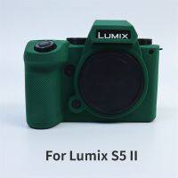 สำหรับ Panasonic Lumix S5M2ซิลิโคนสำหรับกล้องเคสกันกระแทกนิ่มผิวผ้าคลุมกันฝุ่นสำหรับ Lumix S5 Mark II S5 II อุปกรณ์เสริมของกระเป๋า