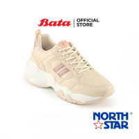 Bata บาจา ยี่ห้อ North Star รองเท้าผ้าใบแบบผูกเชือก รองเท้าแฟชั่น สนีกเกอร์ สำหรับผู้หญิง สีขาว 5311175 สีชมพู 5315175