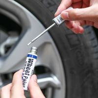 【LZ】▨❂✵  For Car Paint Care 1pc 12ml Wheel Hub Renovation Paint Brush Spray Paint Silver Automobile Scratch Repair Marker Pens Mayitr