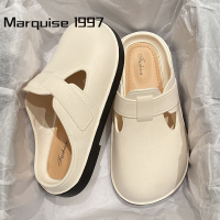 Marquise1997 ้องเท้าผูหญิง รองเท้าแตะลิ่ม รองเท้าแตะเสริมส้นผู้หญิง ขี้ขลาด ทนทาน ความหลากหลายของสี สบาย FDL2393939 39Z230926