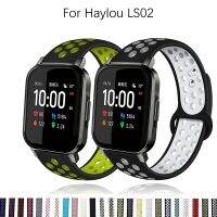 ✠ Silicone Wrist Straps For Xiaomi Haylou LS02 Bracelet For Garmin Vivoactive 3 Venu Watch Band For Amazfit GTS 2 BIP Accessories