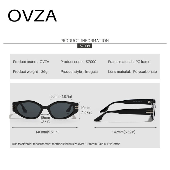 แว่นกันแดดทรงเพชรแฟชั่น-ovza-สำหรับผู้หญิง2023ใหม่-uv400แว่นตาฤดูร้อน-s7009ผู้ชาย