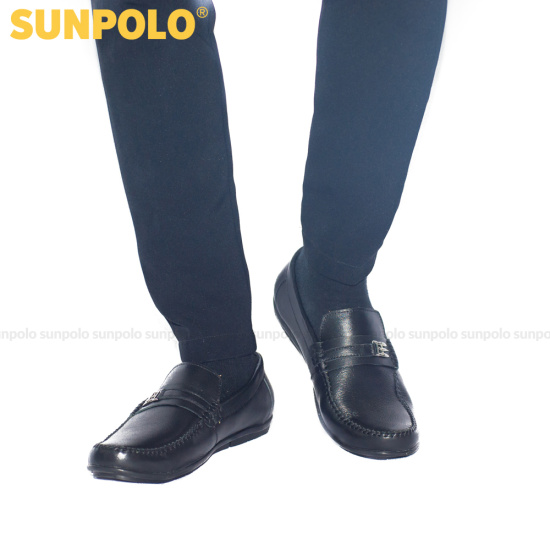 Giày lười nam da bò sunpolo sumu2516 đen, nâu - ảnh sản phẩm 3