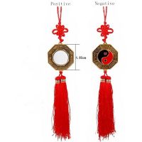 【Clearance sale】 1PC จีน Feng Shui Bagua กระจก Yin Yang Bagua กระจกจีน Knot Luck Fortune สวดมนต์ Blessing แขวน Decor