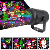 Christmas Lights Stage Lighting Winter Santa Projector Laser Light Xmas Party LED Stage Lamp Outdoor New Year Christmas Decor