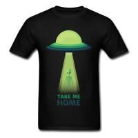 Ufo Alien Tee Shirts Men Take Me Home Hipster Mens Tshirt Cotton Interesting Funny T Shirts Adult Clothing