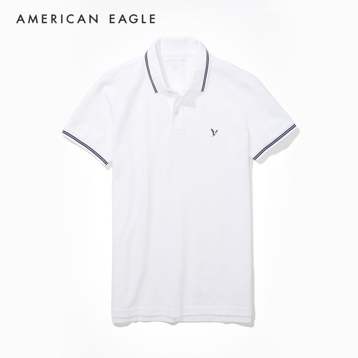 american-eagle-slim-fit-pique-polo-shirt-เสื้อโปโล-ผู้ชาย-ทรงสลิม-nmpo-018-9150-100