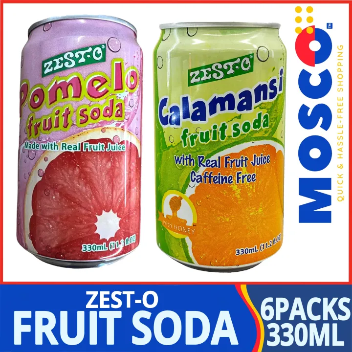 Zesto Fruit Soda Calamansi With Honey & Pomelo with Real Fruit Juice