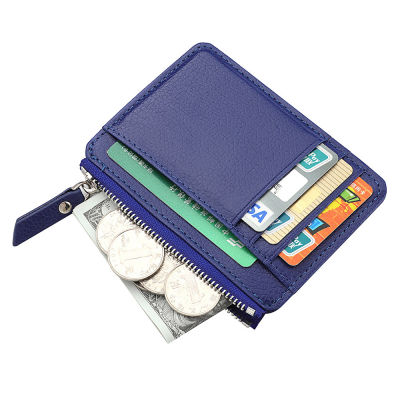 กระเป๋าซิปซิปหนัง PU ที่ใส่การ์ดแฟชั่นกระเป๋าใส่การ์ดกระเป๋าเงินทอนมินิกระเป๋าใส่เหรียญสำหรับเด็ก