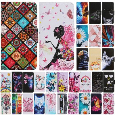 「Enjoy electronic」 Redmi 9 9T 9A Case Painted Leather Book Case For Xiaomi Redmi 9 9T 9A 9AT 9C NFC 8A Cases Wallet Card Slots Phone Cover Capa