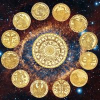 【CC】❁✔  Constellations Coin Plated Commemorative Coins Set Crafts Collection