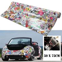 【Ready Stock】☒✆ D38 Rock Panda Cartoon Graffiti Car Sticker Bomb Wrap Sheet Decal Sticker 20 x 30