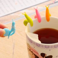 10 Pcs Cute Candy Colors Exquisite Snail Shape Silicone Tea Bag Holder Tea Tools Tableware Tea Pot Decoration Colorful