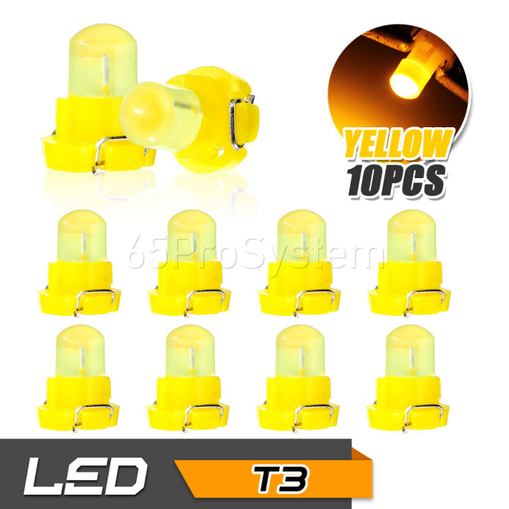 65infinite-แพ๊ค-10-cob-led-t3-สีเหลือง-วอร์มไวท์-10-x-t3-1smd-led-มาตรวัดความเร็ว-ไฟเรือนไมล์-ไฟปุ่มกด-ไฟสวิทช์-speedometer-instrument-gauge-cluster-dash-light-bulbs-สี-ส้ม-เหลือง-yellow-orange-warm-w