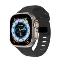 สายซิลิโคนสำหรับสายคาด Apple Watch 44มม. 49มม. 45มม. 42มม. 45มม. 45มม. 45มม. สายนาฬิกาข้อมือแบบสปอร์ตสายรัดพิเศษ Iwatch Series 8 7 6 5 4 3 Se