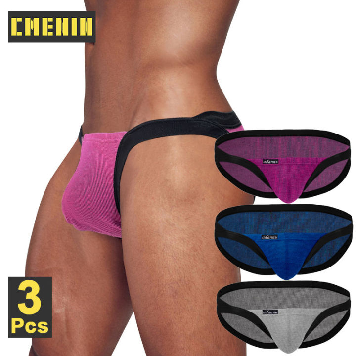 cmenin-adannu-3pcs-ไนลอนกระเป๋ากางเกงชั้นในชาย-ins-สไตล์-comfort-สูงอย่างรวดเร็ว-jockstrap-man-underpants-ad746