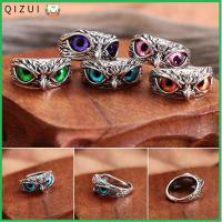 QIZUI ปีศาจ ของขวัญ Jewelry Open Adjustable Owl Eye Vintage Ring Statement Ring