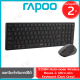 Rapoo 9350M Wireless Mouse & Ultra-slim Keyboard เมาส์และคีบอร์ด ไร้สาย แป้นไทย/อังกฤษ สีดำ ของแท้ รับประกันสินค้า 2 ปี