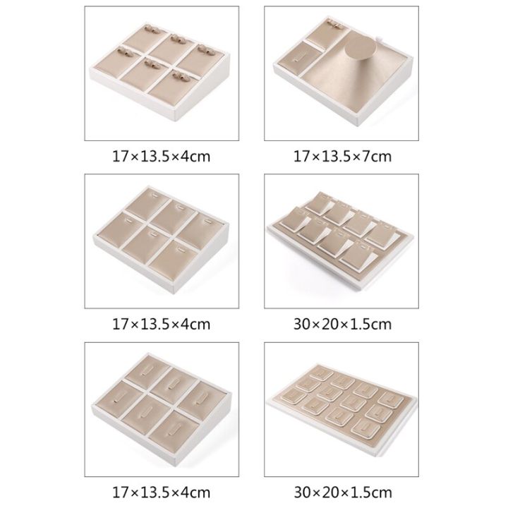 ถาดรองโชว์เครื่องประดับสร้อยคอตุ้มหูสำหรับใส่นาฬิกาที่จัดระเบียบชุดเครื่องประดับจัดเก็บของในร้านค้า