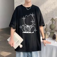 Funny Cute Bladee Drain Gang Cat Graphic T-Shirt Short Sleeve Unisex Fan Gift Fast Free Shipping Tees Men Hip Hop T Shirts