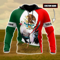 New Dark Plstar 3d Print Rooster Mexico Custom Name Harajuku Street Clothing Long Sleeve Casual Unisex Hoodie/shirt/zipper popular