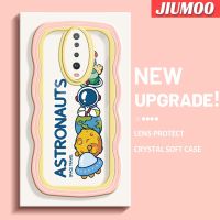 เคส JIUMOO สำหรับ Xiaomi POCO X2 POCO F2 Redmi K30การ์ตูนนักบินอวกาศดีไซน์ใหม่ Colour ชายแดนคลื่นนุ่มเคสมือถือกันกระแทกแบบใสสร้างสรรค์เคสโปร่งใสลายกล้องถ่ายรูปซิลิกาเจลฝาครอบป้องกัน