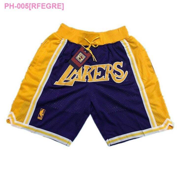 retro lakers shorts