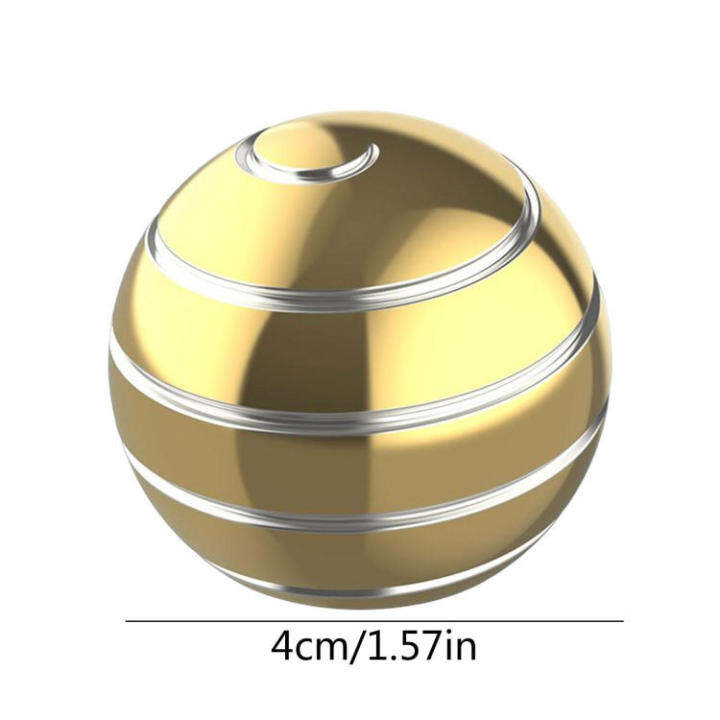 โต๊ะสำนักงานลูกข่างโลหะทรงกลมแบบหมุนได้สำหรับฟิดเจ็ตฟิงเกอร์ของเล่นสำนักงานคลายเครียด-relief-ของขวัญปัจจุบัน