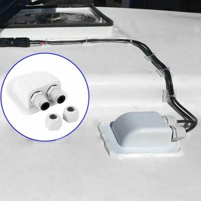 Car Roof Wire Entry Gland Box Solar Panel Cable For Motorhome Caravan Boat Junction Box For RV Campers Van Yacht Accessories
