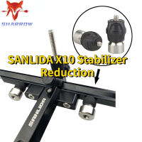 1คู่ SANLIDA Stabilizer ลดการสั่นสะเทือน Bow Sight Damper โลหะและยางสำหรับ Recurve Bow และ Arrow Shooting