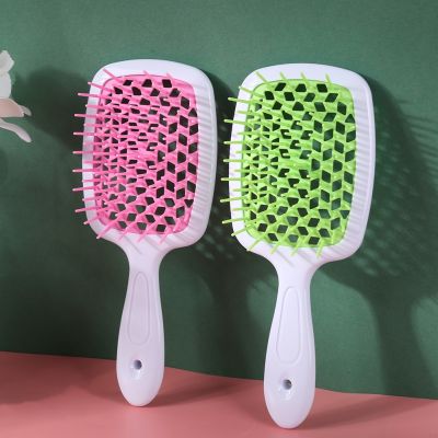 ❣❧ Wide Teeth Air Cushion Comb Wet Dry Hair Detangling Scalp Massage Hair Brush Hollow Home Salon Women Hairbrush Hairdressing Tool