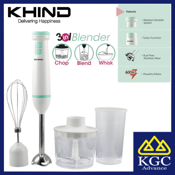 Khind midori Series 3 in 1 Hand Hand Blender BH600M Lazada