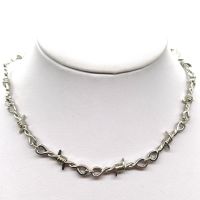 Punk Barbed Wire Necklace