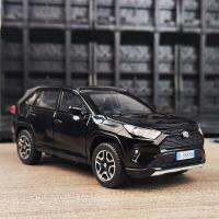 RAV4รถ SUV หุ่นอัลลอยหล่อโลหะรถของเล่นเบาและเสียงสำหรับเด็กยานพาหนะ