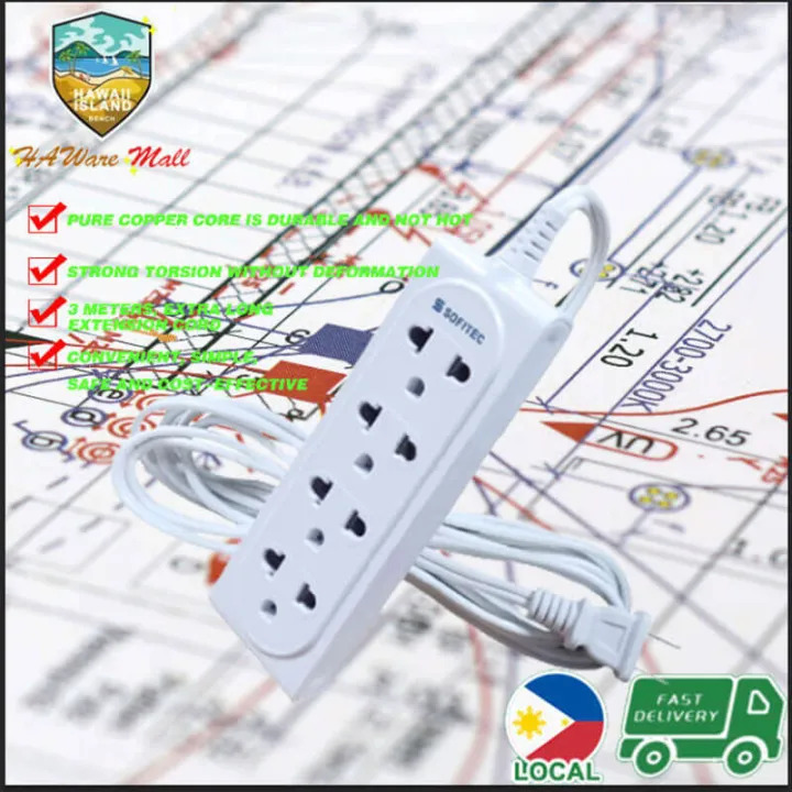 COD Philippine Electrical Standard Universal Power Extension Socket