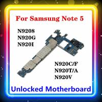 ปลดล็อคเหมาะสำหรับเมนบอร์ด Samsung Galaxy Note 5 N920C /F ความจุ32GB N9208 N920G/N920I/N920C/N920T/N920V N9200 N920P N920A OS