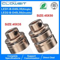 Flange Coupling LED D45L35/50 Flexible Motor Shaft Coupler Aluminium Diaphragms Universal Joint For 3D Printer Cardan Rc