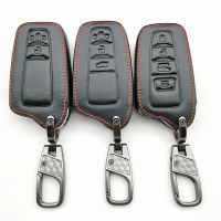 ﹍♨ Leather Car Key Cover For Toyota Camry Chr Corolla Rav4 Avalon Land Cruiser Prado Prius Remote 2018 2019 2020 2/3/4 Button Shell