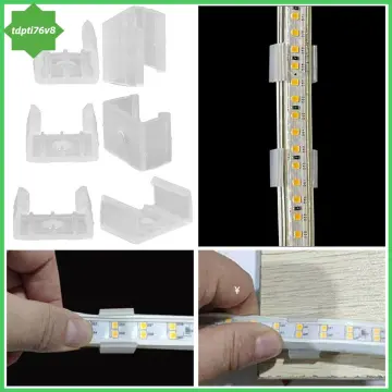 30pcs LED Connector Silicon Clip with Screws for Fixing 8mm 10mm 12mm PCB  Non-waterproof 3528 5050 5630 LED Strip