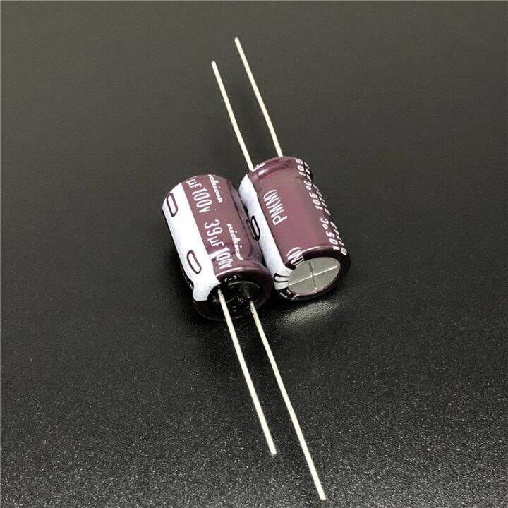 5pcs-50pcs-39uf-100v-nichicon-pm-series-10x16mm-100v39uf-super-low-impedance-long-life-aluminum-electrolytic-capacitor