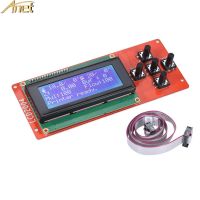 ♀▩✻ Anet 2004 LCD 3D Printer Smart Display Blue Screen Controller for RAMPS 1.4 Control Panel Blue Screen Plug Play LCD Screen