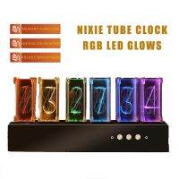 ■ Digital RGB Nixie Tube Clock with Colorful LED Glows for Home Desktop Decoration. Luxury Box Packing for Gift Idea.