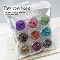 1 Box Summer Mixed Color Crushed Nail Rhinestones 3D Crystal DIY Nail Art Decorations Polarized Light Fine Flash Diamond Gems