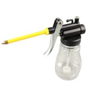 250ML Can Transparent High Pressure Oiler Lubrication Can Bottle Manual Oiling With Rigid Spout Thumb Pump Tool WWO