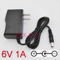 1PCS 6V1A High quality AC/DC 6V 1A Switching Power Supply adapter Reverse Polarity Negative Inside US plug 5.5mm x 2.1-2.5mm