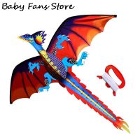 3D Dragon Fly Kite Adult Kids Outdoor Sports Toys Children Fun Toy Flying Kites Single Line Long Tail Animal Kite Sky Fun Gift