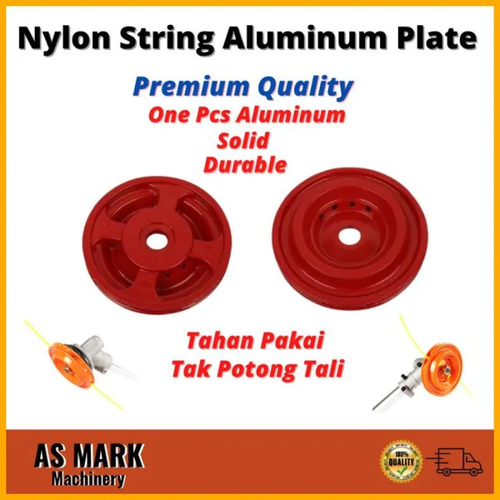 Trimmer Head (merah) Nylon String Aluminum Plate Brush Cutter/tali Dan