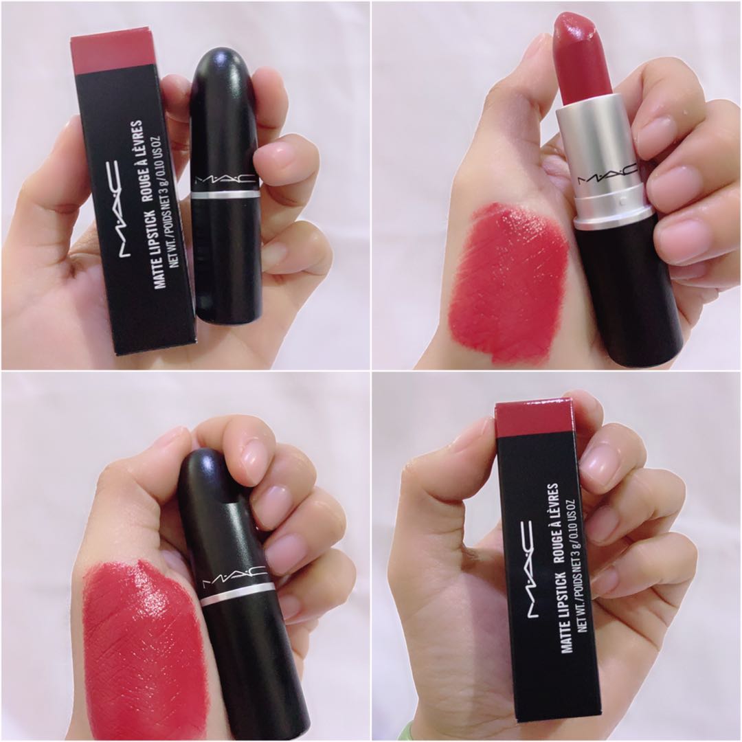 รีวิว MAC ลิปสติก / ลิปสติกกันน้ำติดทนนาน / Bright lipstick / matte lipstick / Moisturizing Lipstick （ สีสวย ）