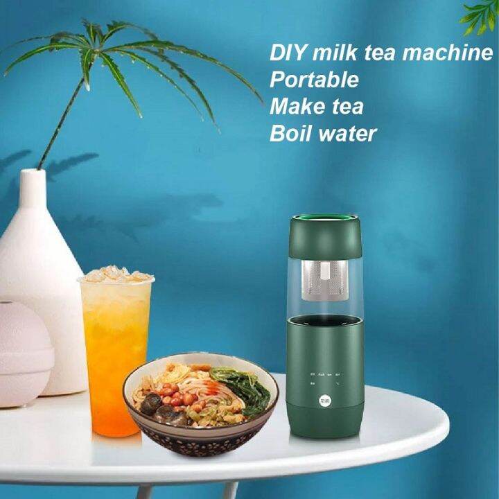 เครื่องชงกาแฟไฟฟ้าแบบพกพา-multictional-เครื่องชงชานมอัตโนมัติ-frother-home-และ-kitchen-blender-tea-maker-220v